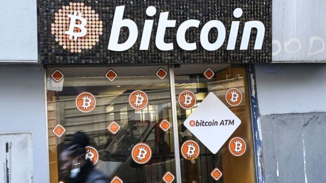 magasin de bitcoins à Marseille, France, 8 janvier 2021