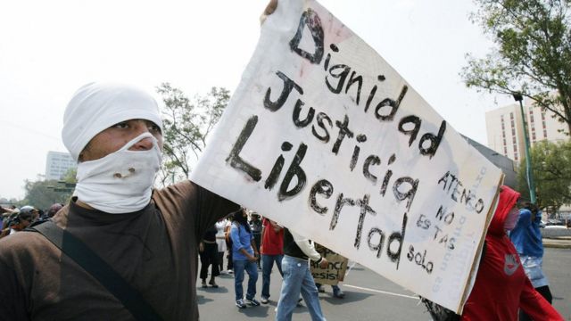 Protesta en México