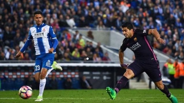 Lius Suarez ya ci kwallayensa ne saboda kuskuren da 'yan wasan Espanyol suka yi