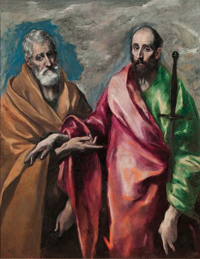 San Pedro y San Pablo, pintados por El Greco.