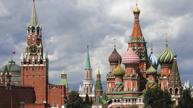 O Kremlin, sede do poder político na Rússia