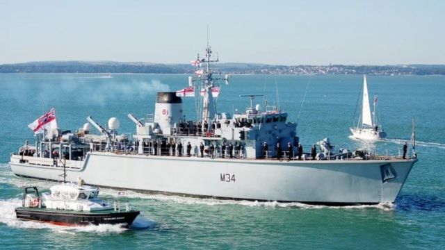 سفن تابعة للبحرية البريطانية تصل إلى قطر للمشاركة في تأمين كأس العالم - BBC News عربي 1 سفينة بريطانية