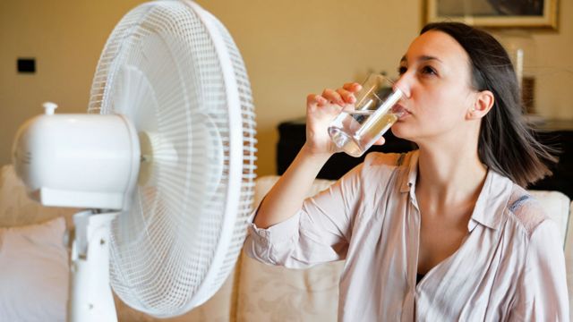 Fan in a heatwave
