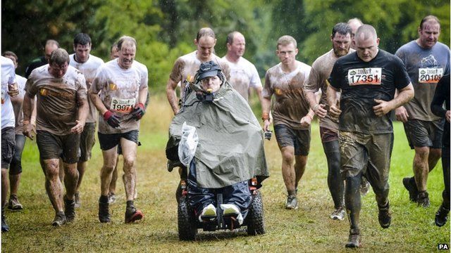 Rob Camm takes part in the Tough Mudder challenge