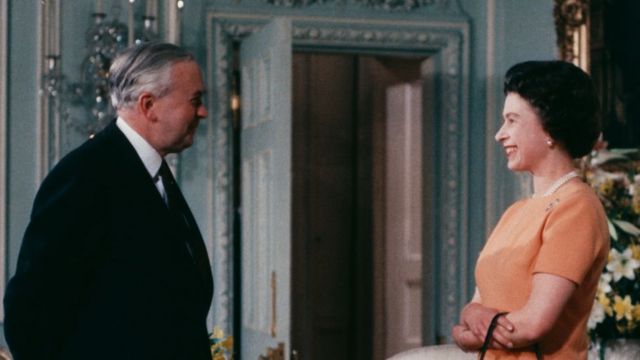 هارولد ويلسون مع الملكة عام 1969