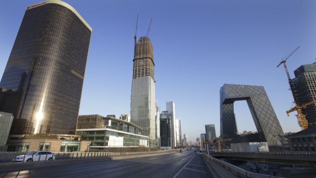 Edificios de vanguardia en Pekín en 2016