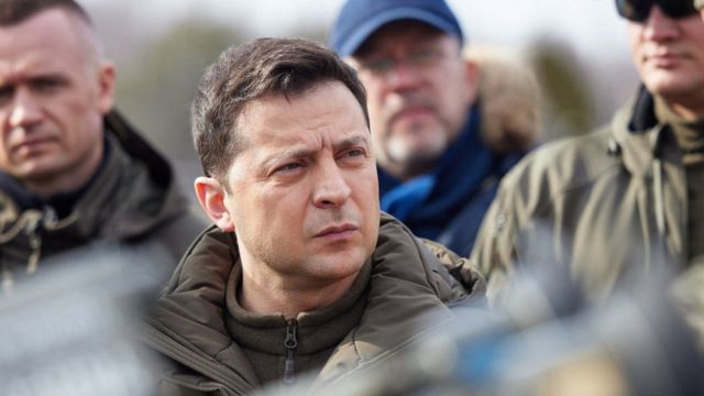 President Volodymyr Zelensky attends Ukrainian military exercises