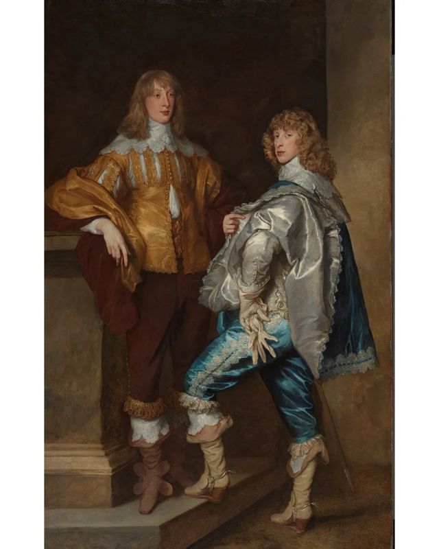 Quadro ilustrando Lorde John Stuart e seu irmão, Lorde Bernard Stuart