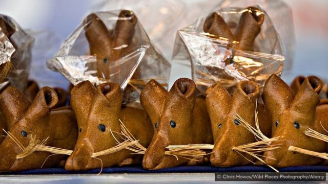 As padarias de Hamelin vendem doces em forma de rato