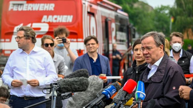 Kuzey Ren-Vestfalya Başbakanı ve Hıristiyan Birlik partilerinin federal başbakan adayı Armin Laschet