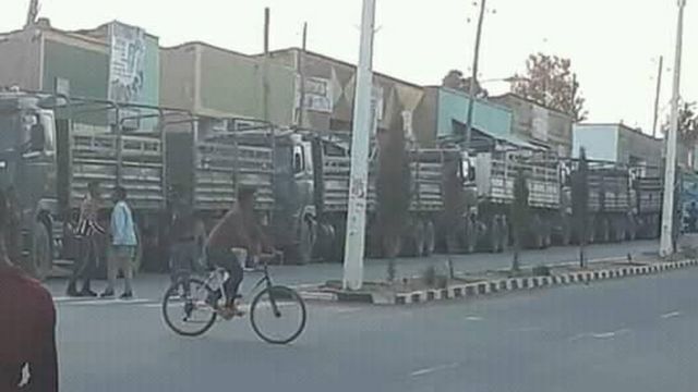ሰራዊት ክጽዕና ዝተመደባ ምዃነን ዝንገረለን መካይን ኣብ ከተማ ፋጺ፡ ታሕሳስ 2018