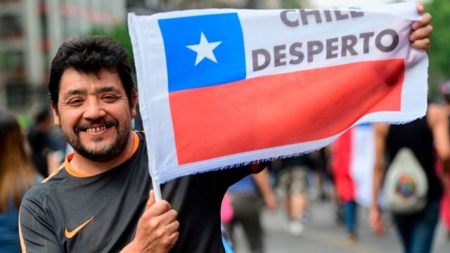 Manifestação no Chile