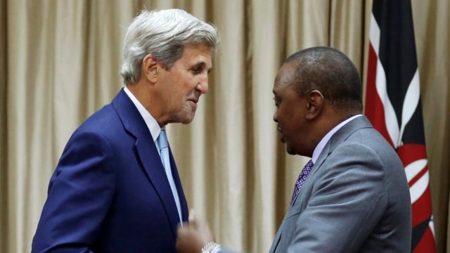 John Kerry na Uhuru Kenyatta