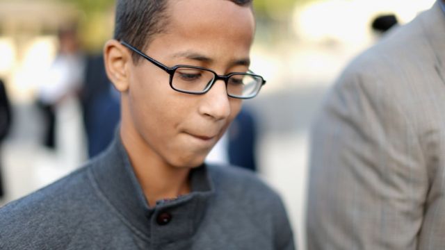 Ahmed Mohamed at the US Capitol on 20 October 2015