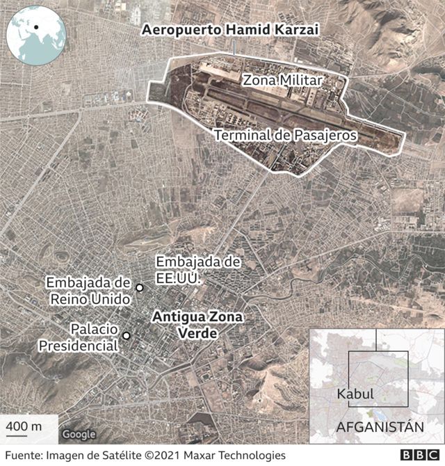 Mapa de Kabul