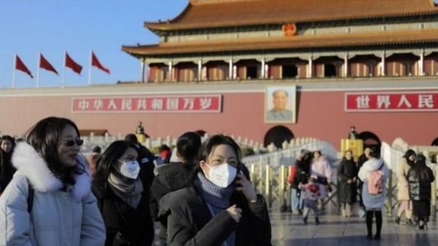 Awọn eeyan to lo ibomu ni ilu Beijing lorilẹede China