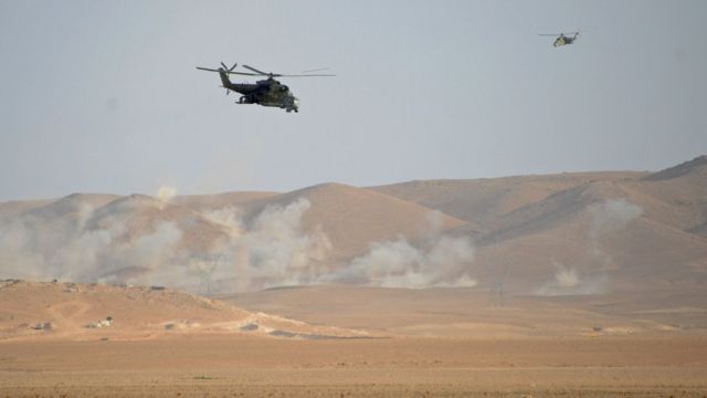 Российские вертолеты в Сирии