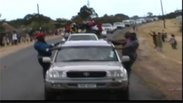Zambia's Opposition leader Convoy