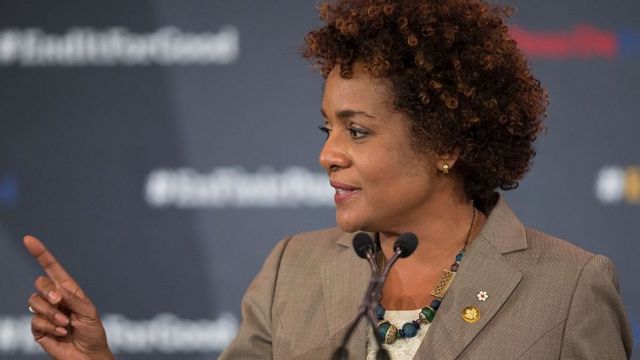 Michaëlle Jean, la secrétaire générale de la Francophonie, a jugé "navrant de voir ce qui se déroule en République démocratique du Congo".
