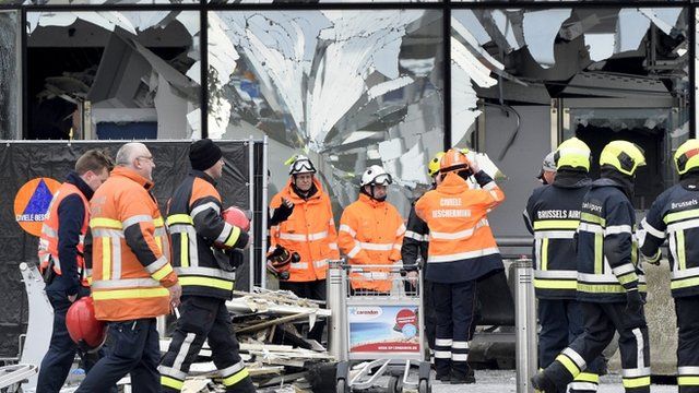 Aftermath of terror attacks in Belgium