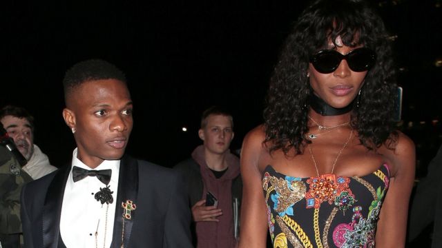 Wizkid and Naomi Campbell