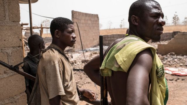 Des membres d'un groupe d'autodéfense à Bakin Kogi dans l'Etat de Kaduna (illustration).