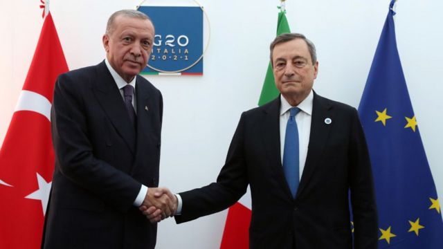 İki lider Ekim 2021'deki G-20 zirvesinde