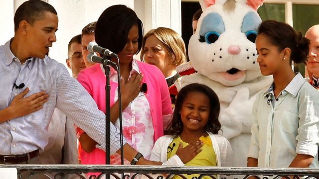 Obama da iyalinsa ranar Easter Egg Roll, 2010