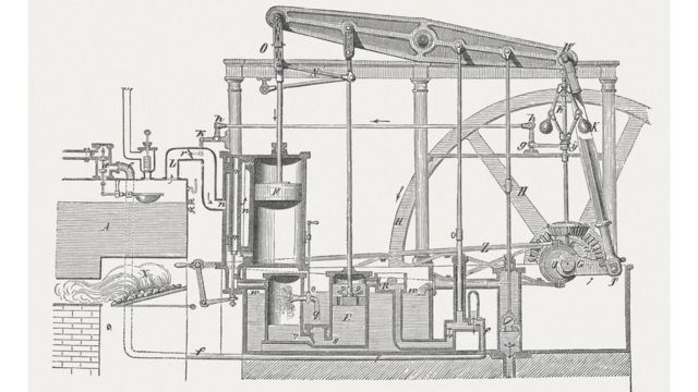 James Watt's first steam engine