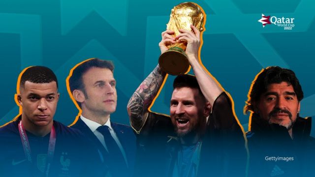 split about "symbolism" Messi's mantle and Macron's presence