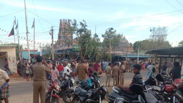 கரூர், கோவில், சாதி, சீல்