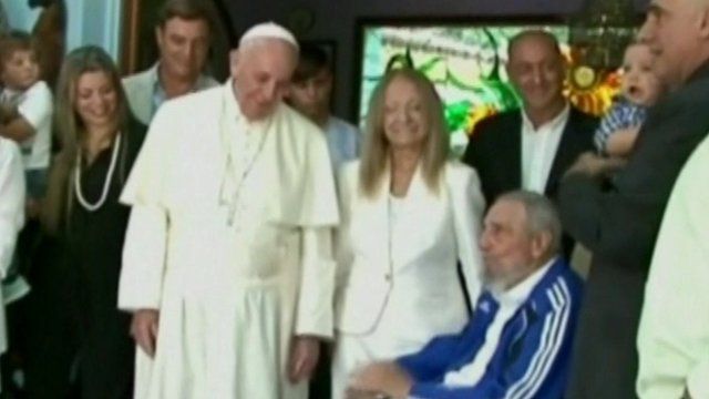 Pope Francis with Fidel Castro