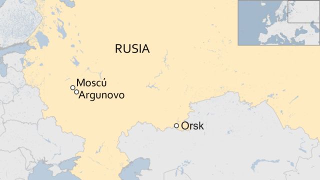 Mapa Rusia