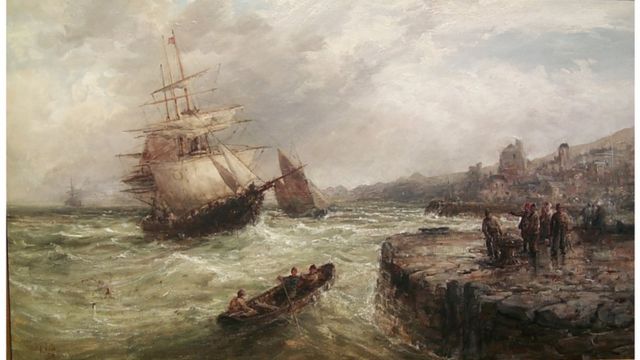 Картина Уильяма Уэбба "Гавань острова Мэн"