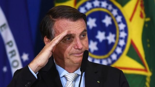 Presidente brasileño, Jair Bolsonaro.