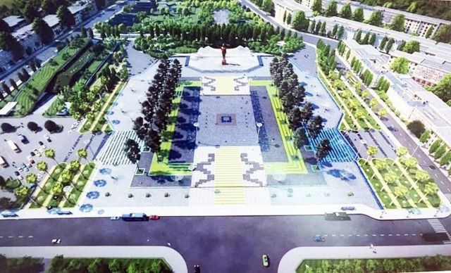 Phối cảnh quảng trường và tượng đài Hồ Chí Minh ở Phú Quốc dự định hoàn thành vào năm 2021