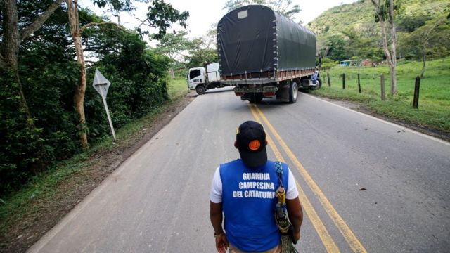 protest in Colombia