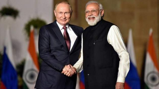 普京和印度总理莫迪