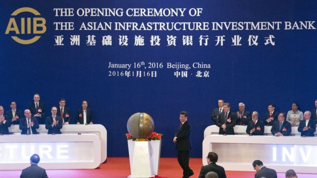 Asiya İnfrastruktur Investisiya Bankının (AİİB) açılış mərasimi (16 yanvar 2016).