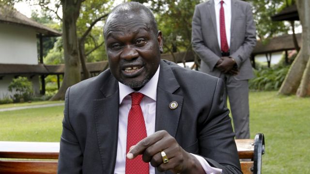 Riek Machar, umukuru w'abarwanyi muri Sudani y'epfo
