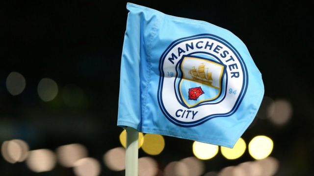 A Manchester City corner flag