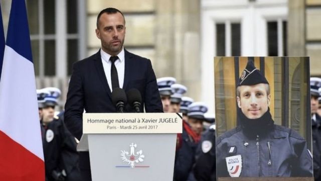 Загибель поліцейського і промова його партнера на траурній церемонії спричинили у Франції резонанс