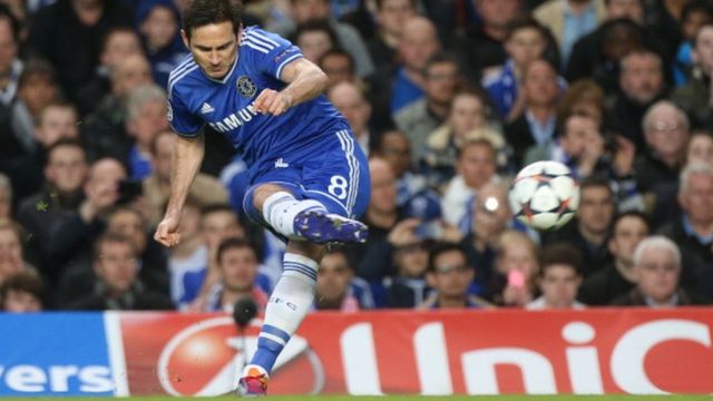 Frank Lampard, vainqueur de la ligue des champions avec Chelsea en 2012 souhaite revenir au club