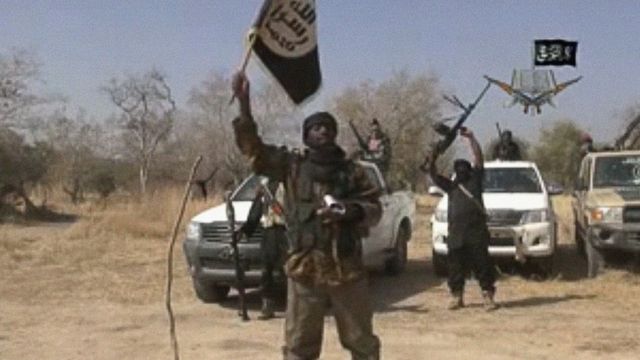 A screen grab from a video of Nigerian Islamist extremist group Boko Haram made on January 20, 2015