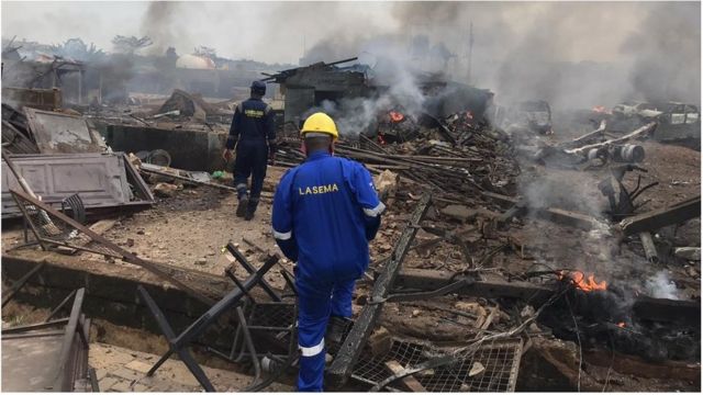 "Iju-Ishaga Gas Explosion in Lagos"