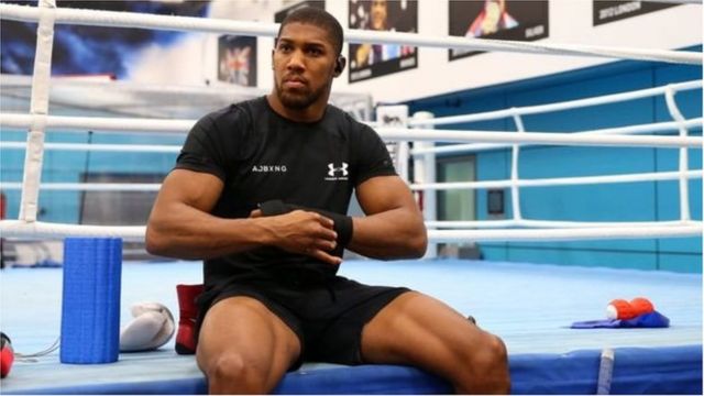 British-Nigerian boxer Anthony Joshua