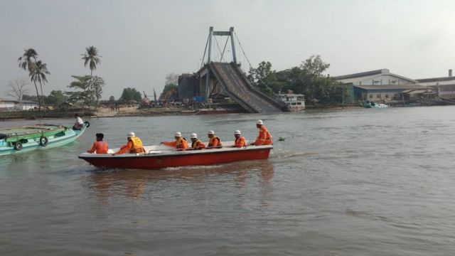 မြောင်းမြကြိုးတံတားကို,ကြိုးပြတ်ကျ