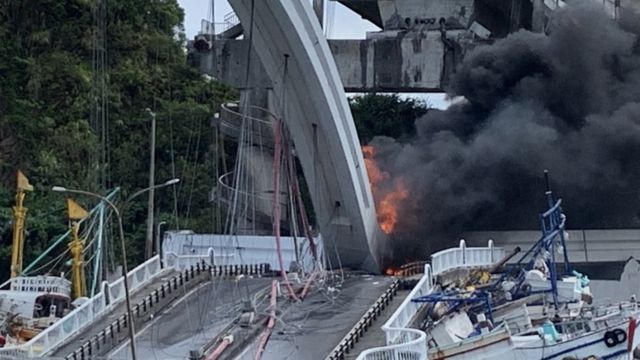 台湾宜兰苏澳大桥倒塌造成多人伤 Bbc News 中文