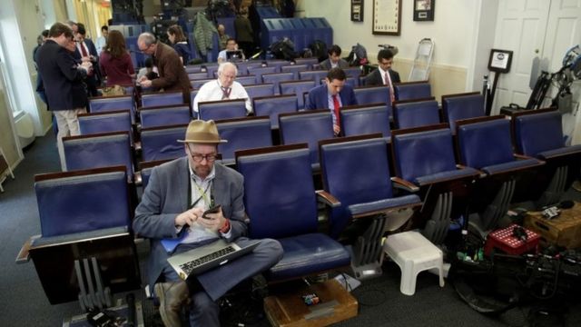 Briefing room at White House