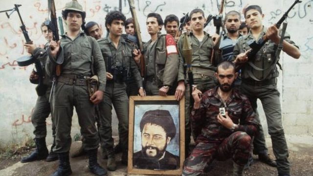 Amal movement militia in southern Lebanon 1982